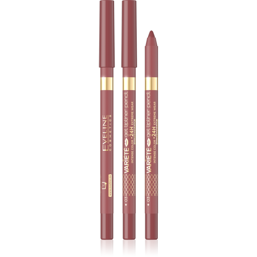 Eveline Variete Wodoodporna Żelowa Konturówka do Ust Nr 03 Dusty Rose 1 Sztuka 