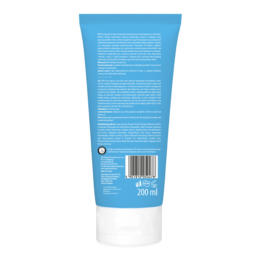 Apis Pure Sun Care Soothing After-Sun Balm for All Skin Types 200ml