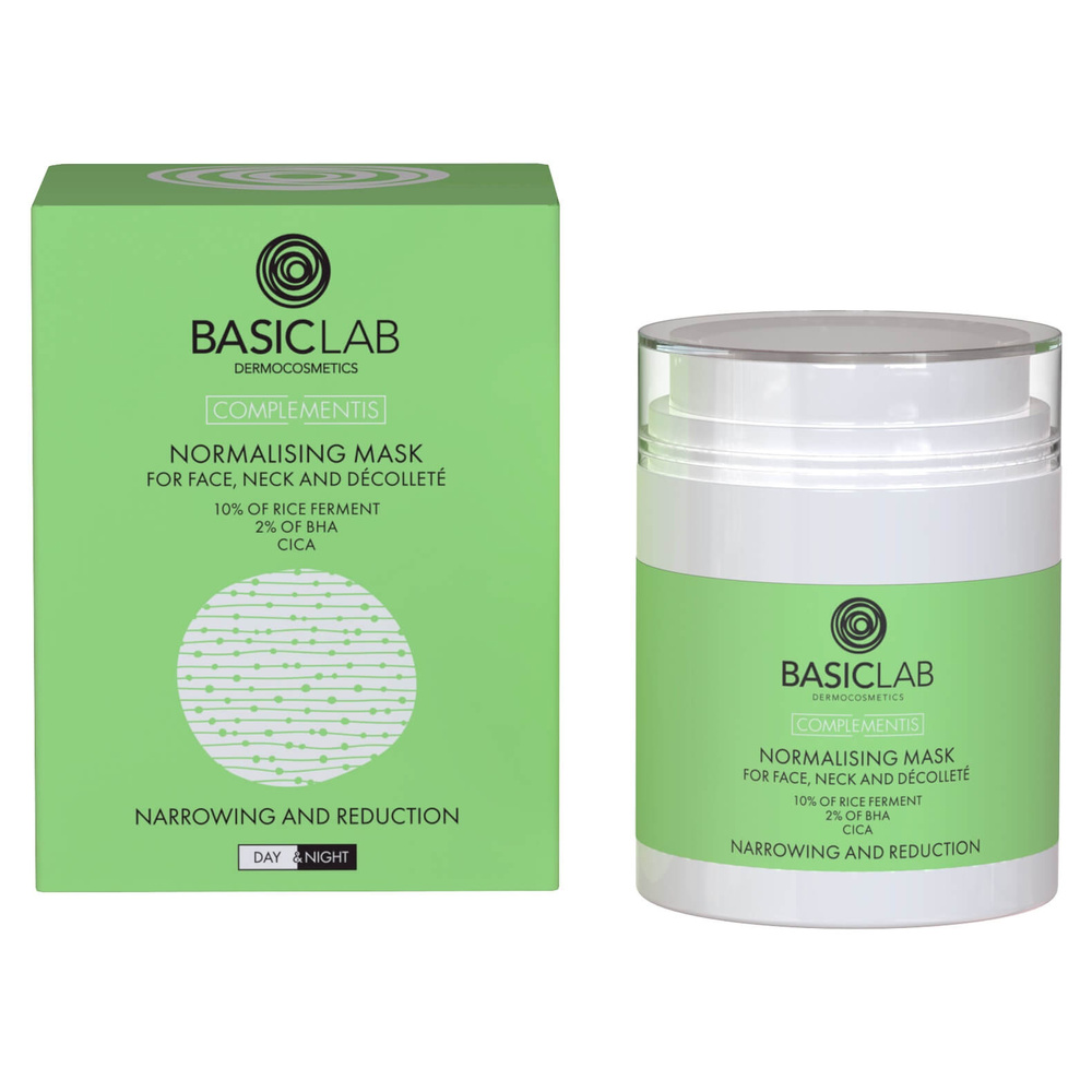 BasicLab Complementis Normalising Mask For Face Neck And Dcollet 50ml