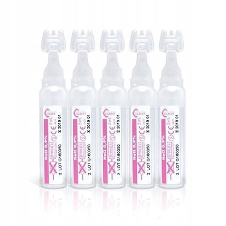 Gilbert Physiodose NaCl 0,9% Roztwór Soli Fizjologicznej dla Niemowląt i Dorosłych 5x5ml