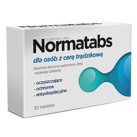 Normatabs dla Osób z Cerą Trądzikową 30 Tabletek