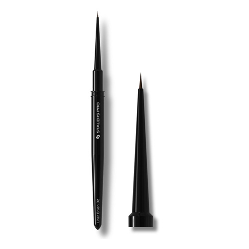Staleks Pro Expert Brush-Liner For Nail Art Fine Detail And French Smile Lines 0.9 mm Tip Length 10 mm And 1 mm Tip Length 5–7 mm-NBE-02 (5mm)