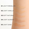 Eveline Liquid Camouflage Waterproof Concealer with Hyaluronic Acid No.05 Light Sand 7.5ml