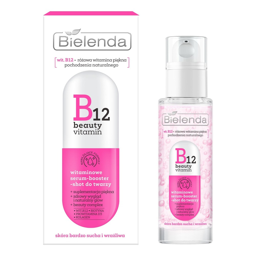 Bielenda B12 Beauty Vitamin Face Serum-Booster for Very Dry and Sensitive Skin 30ml