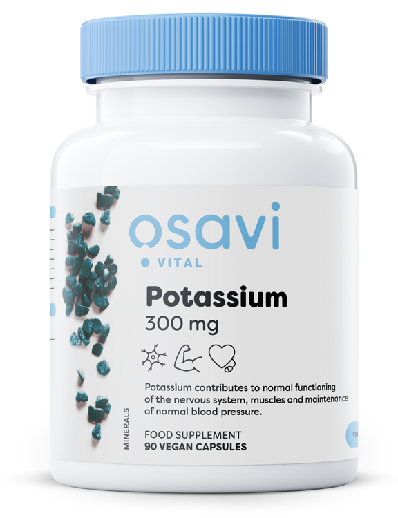 Osavi Potassium 300mg for Electrolyte Balance 90 Vegan Capsules