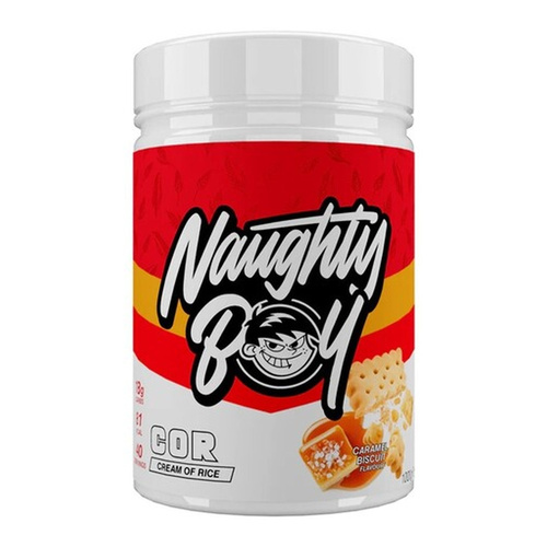 Naughty Boy Cream of Rice Caramel Biscuit Carbohydrate Supplement Powder for Energy and Muscle Support 1000g