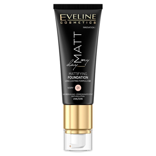 Eveline Matt My Day Light Mattifying Moisturizing Foundation Matte No. 01 Ivory 40ml