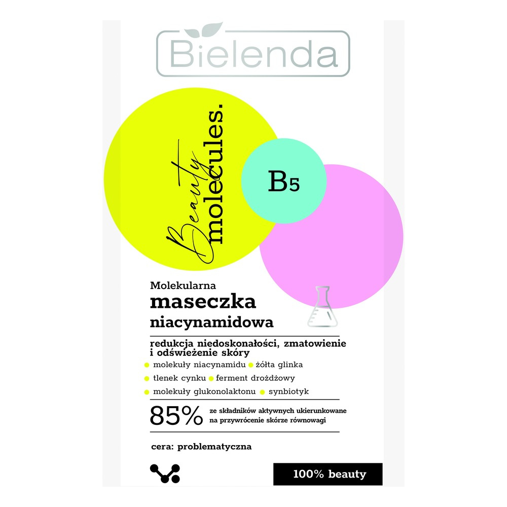 Bielenda Beauty Molecules Molecular Niacinamide Mask for Problematic Skin 8g