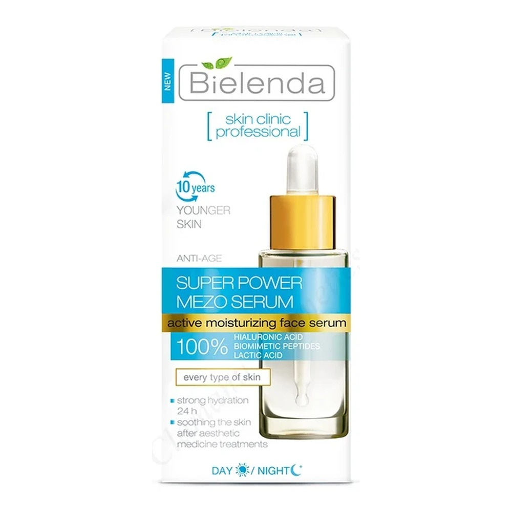 Bielenda Super Power Moisturizing Day and Night Face Serum 30ml