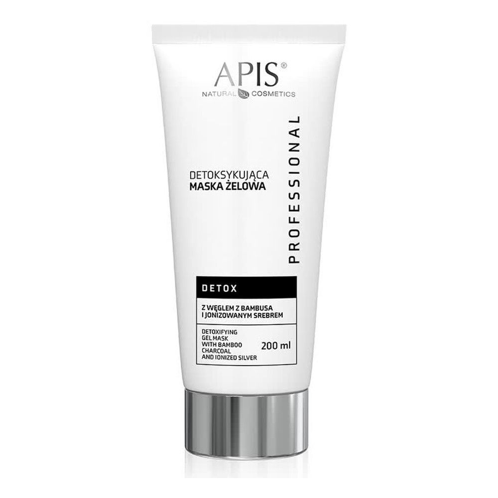 Apis Professional Detox Detoxifying Gel Mask with Bamboo Charcoal and Ionized Silver for Oily and Combination Skin 200ml