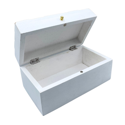 Vintage Deco - Multi Purpose Box - 22x12x10cm - White Diamonds