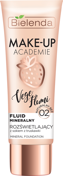 Bielenda Make-Up Academie Vege Flumi Illuminating Mineral Fluid No. 02 Natural Beige 30g