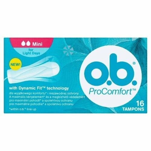 O.B ProComfort Mini Tampons 16 Pieces