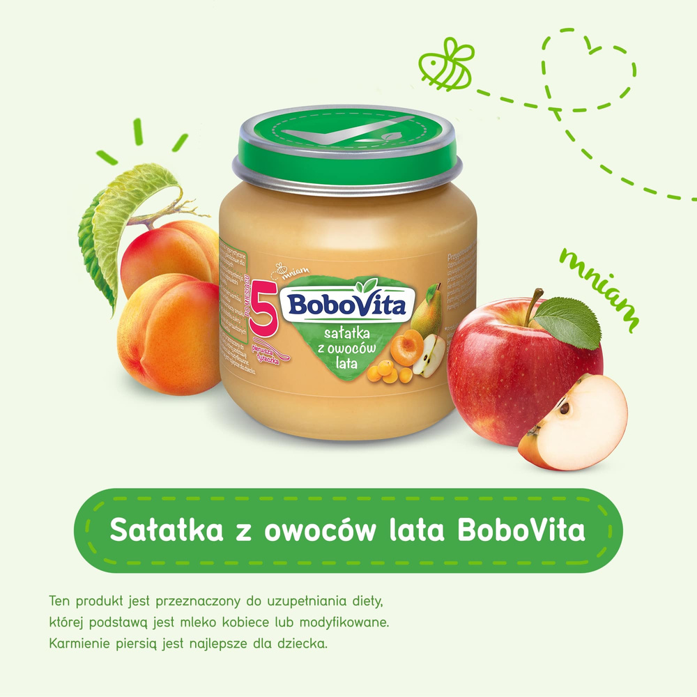 BoboVita Dessert Fruit Salad Mousse for Infants after 5th Month 125g