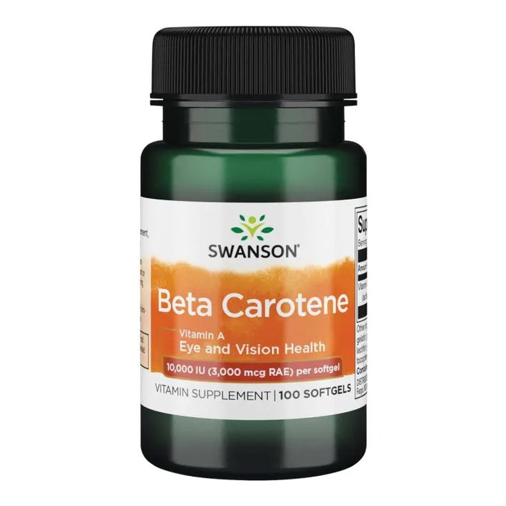 Swanson Beta-Carotene Vitamin A 10 000 IU 100 Kapsułek