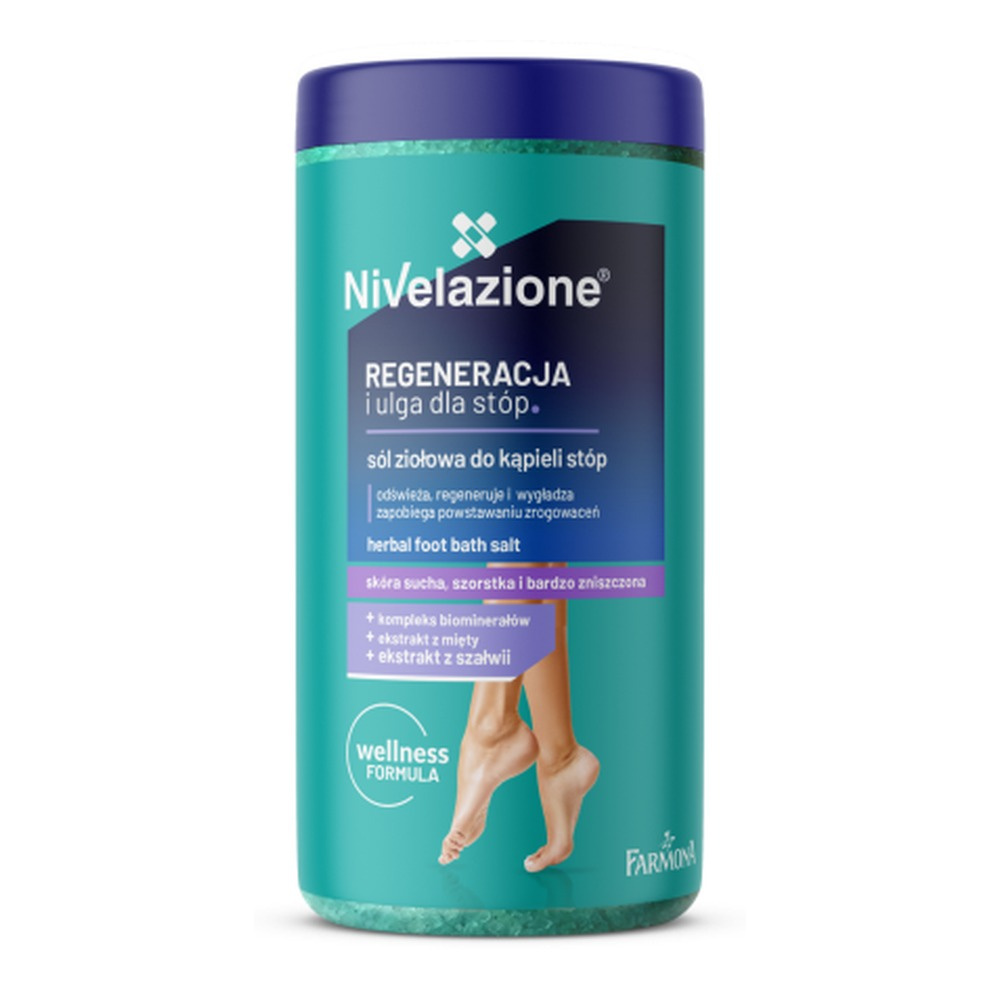 Nivelazione Ziołowa Sól do Kąpieli Stóp Regeneracyjna i Ulga 600g