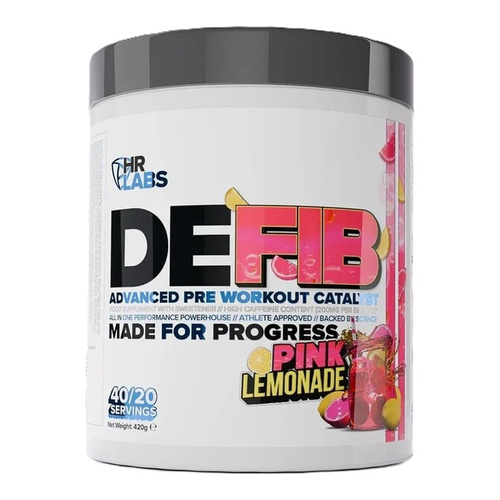 HR Labs Defib Advanced Pre Workout Catalyst Przedtreningówka, Różowa Lemoniada 420g