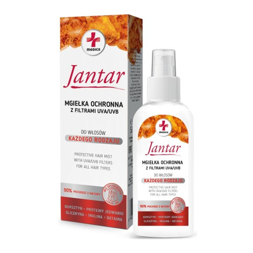 Jantar Medica Mgiełka Ochronna do Włosów z Filtrami UVA/UVB dla każdego Rodzaju Włosów 150ml