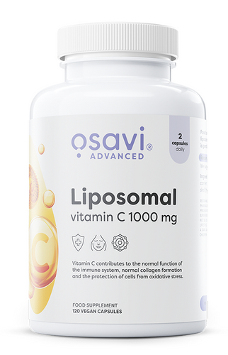 Osavi Witamina C Liposomalna 1000mg dla Wysokiej Przyswajalności i Wsparcia Odporności 120 Kapsułek