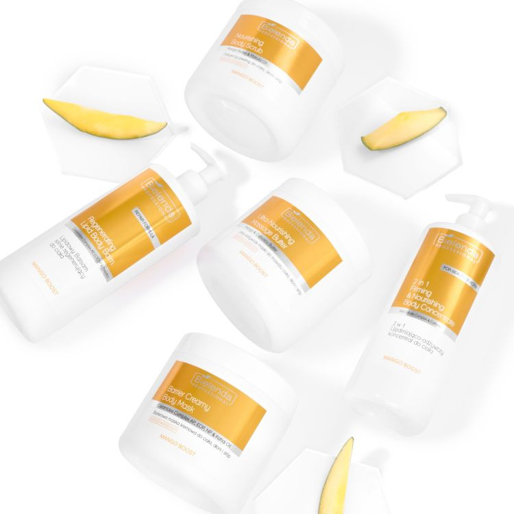 Bielenda Professional Mango Boost Barierowa Maska Kremowa do Ciała Dłoni i Stóp 600g