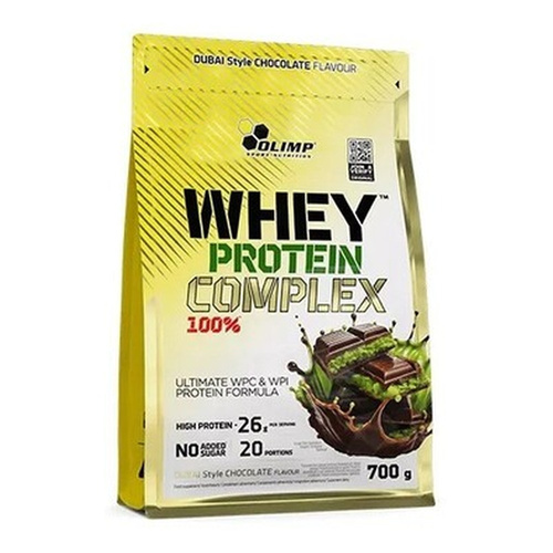 Olimp Nutrition Whey Protein Complex 100% Protein Supplement for Muscle Growth and Regeneration Dubai Style Chocolate 700g