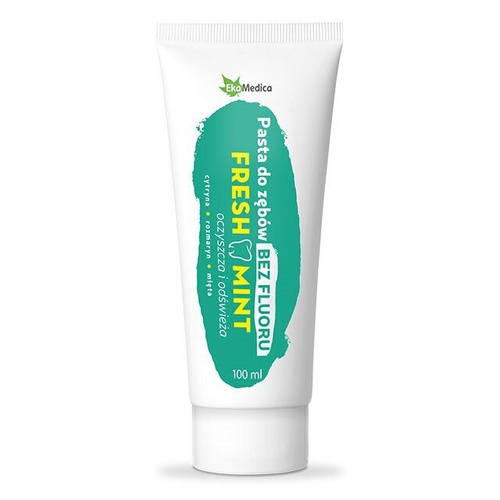 EkaMedica Fresh Mint Pasta do Zębów bez Fluoru 100ml