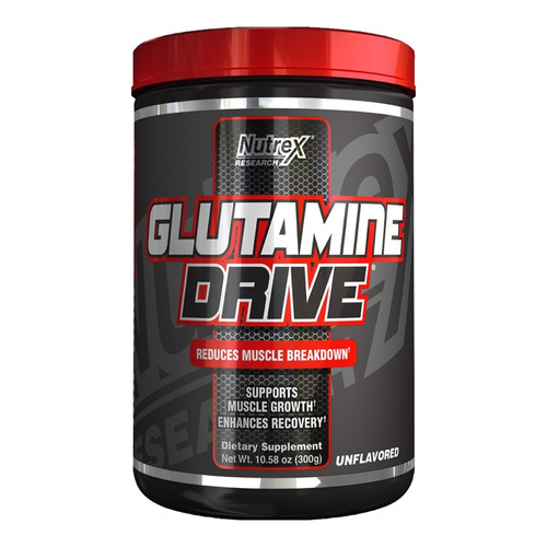 Nutrex Glutamine Drive L-Glutamina w Proszku Bezsmakowa na Regenerację Mięśni 300g