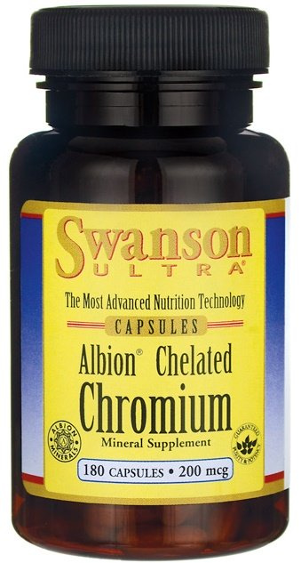 Swanson Albion Chelated Chromium 200mcg 180 Capsules