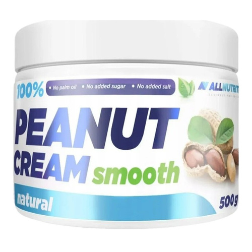 Allnutrition 100% Krem Orzechowy Gładki Naturalny Krem z Orzechów 500g