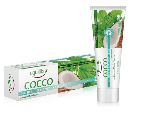 Equilibra Oral Care Coconut Toothpaste - Natural White 75ml