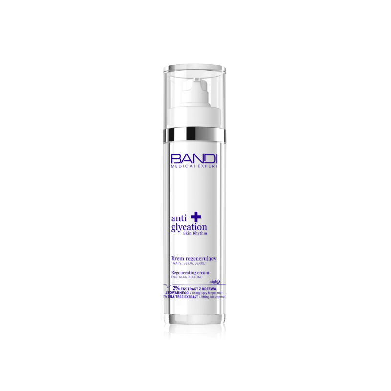 Bandi Anti Glycation Regenerating Cream Face Neck Neckline for Tired Skin at Night 50ml