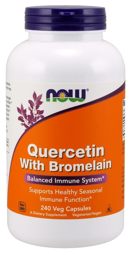 Now Foods Quercetin with Bromelain Supports Immune System 240 Capsules