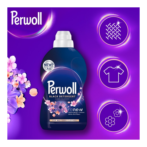 Perwoll Renew Dark Bloom Płyn do Prania Ciemnych Tkanin 1000ml