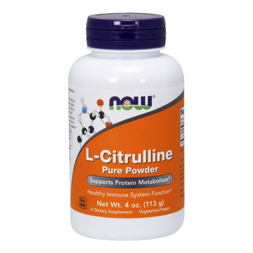 NOW Foods L-Citrulline Pure Powder for Nitric Oxide Production 113g