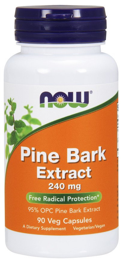 Now Foods Pine Bark Extract 240mg 90 Kapsułek