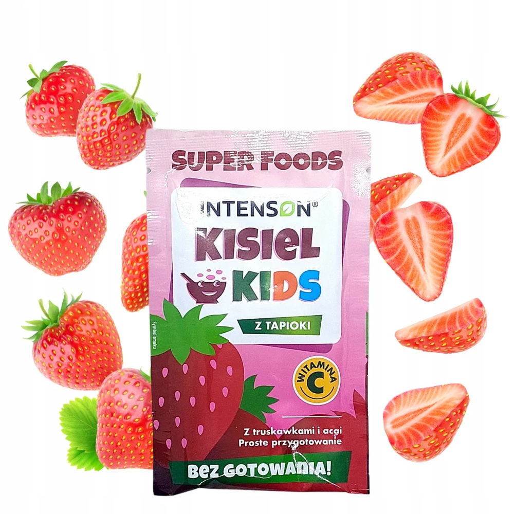 Intenson Kids Tapioca Kisiel with Strawberries and Acai without Cooking 20g Best Before 30.11.25