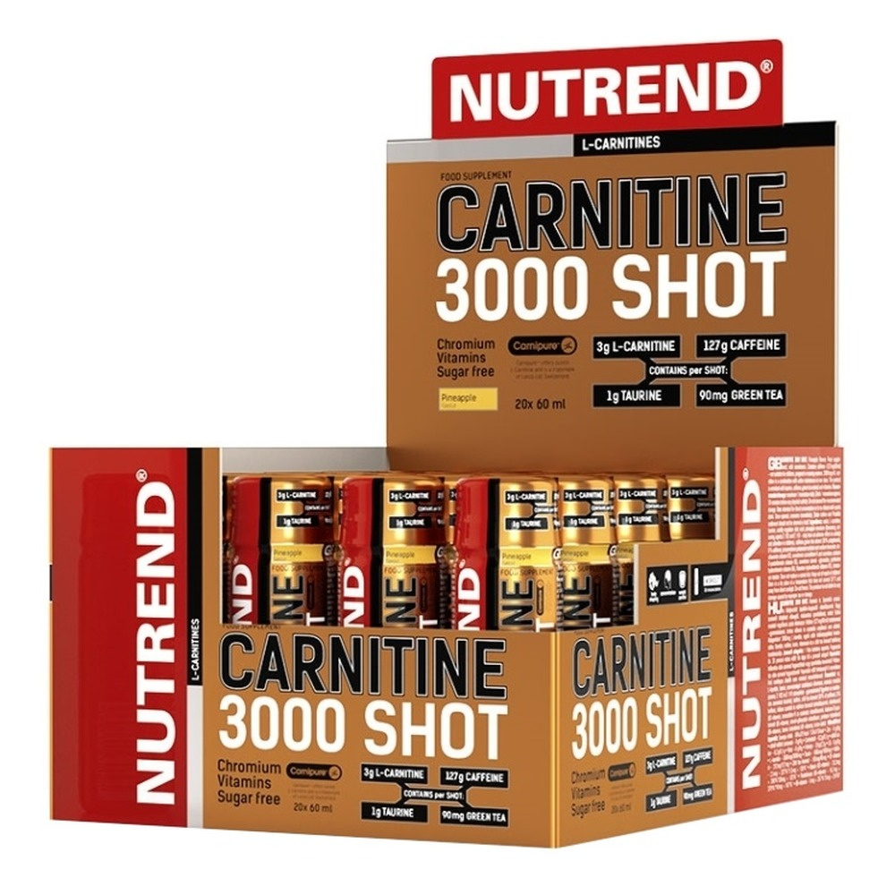 Carnitine 3000 Shot, Orange - 20 x 60 ml.