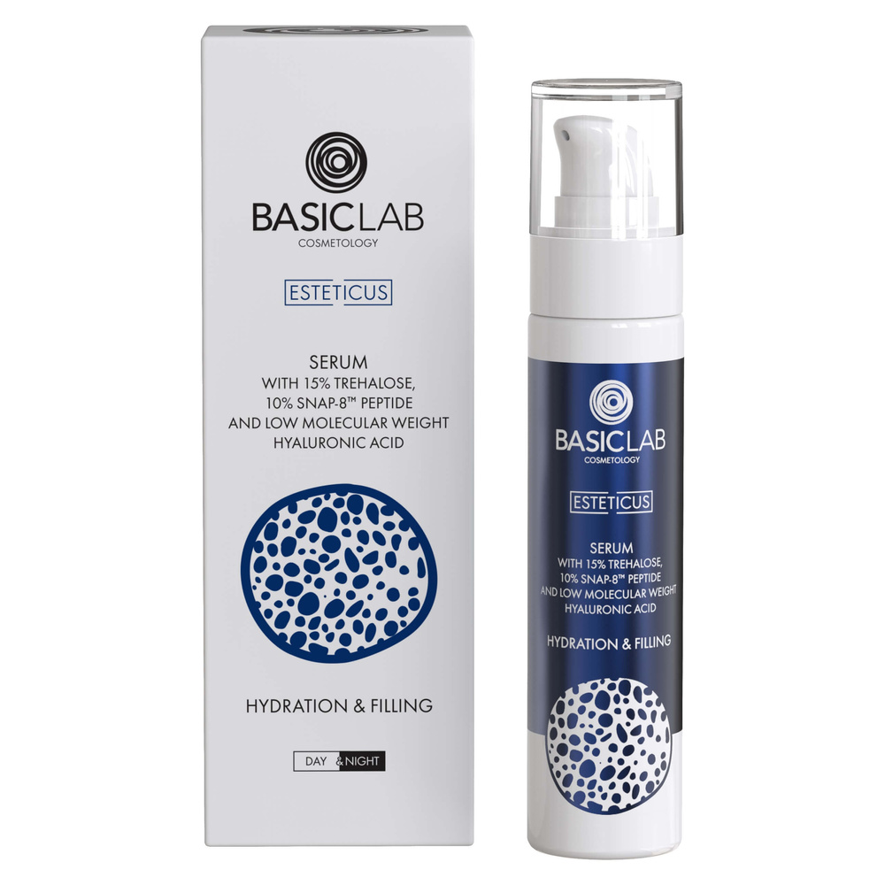 BasicLab Esteticus Hydrating Anti-Aging Serum 15% Trehalose 10% Snap-8 50ml