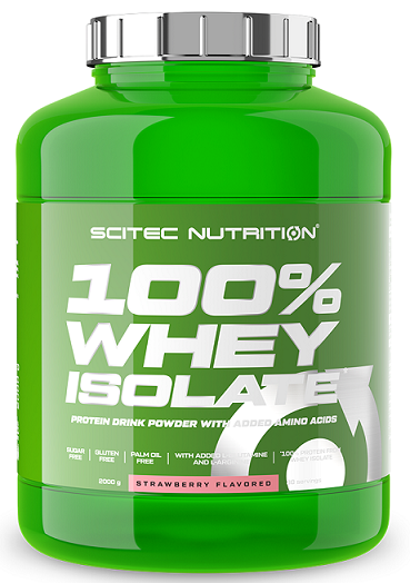 SciTec 100% Whey Isolate, Strawberry - 2000g