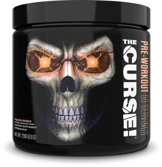 JNX Sports The Curse! Pre-Workout Powder in Peach Rings Flavor For Energy and Focus 250g