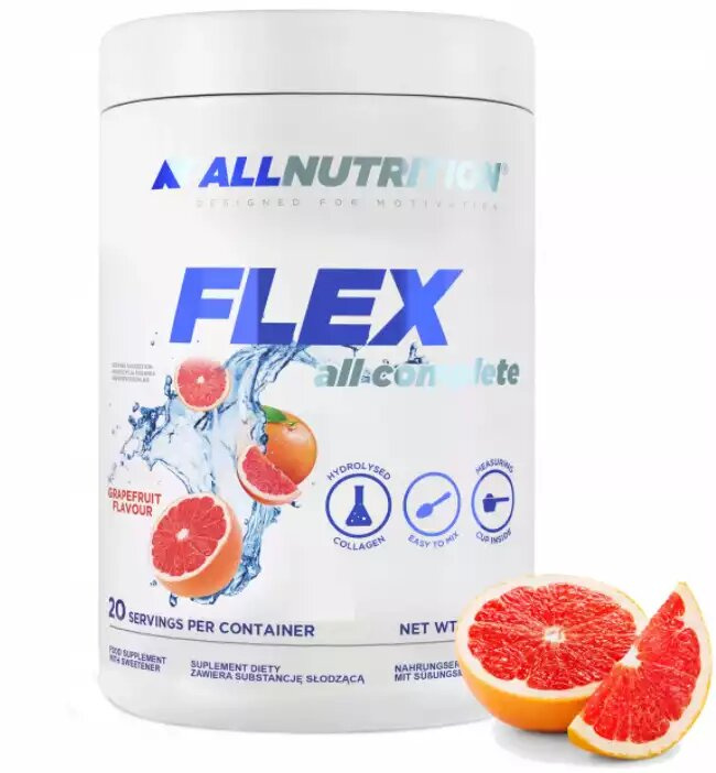 Allnutrition Flex All Complete Hydrolyzed Collagen Powder Grapefruit 400g