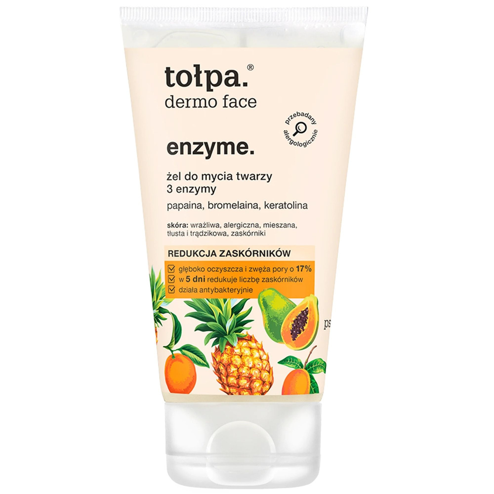 Tolpa Dermo Face Enzyme Żel do mycia twarzy 3 enzymy 150ml