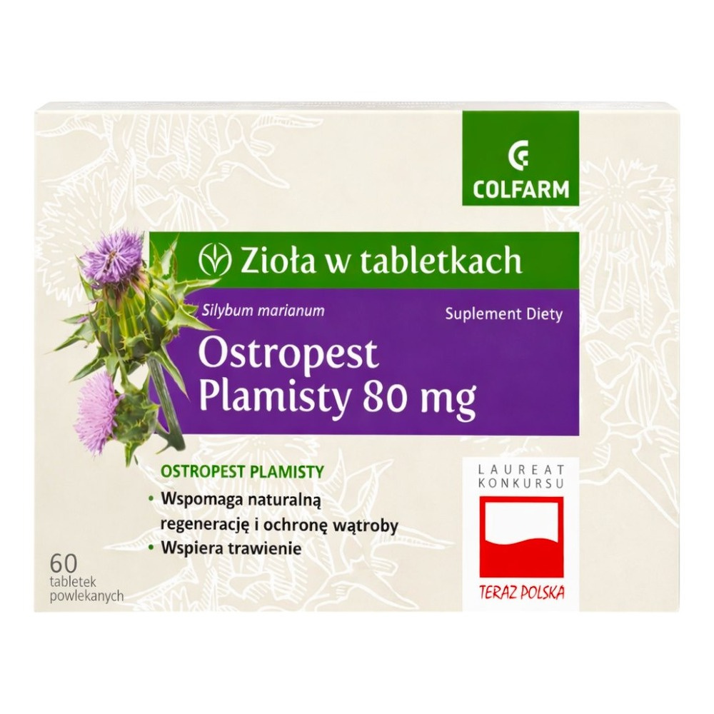 Ostropest plamisty 60 tabletek