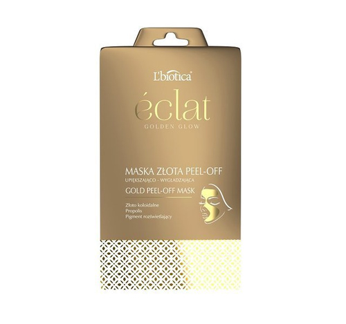 L'BIOTICA PEEL - Off Elcat Golden Glow Mask Gold Smoothing Mask 10g Sachet
