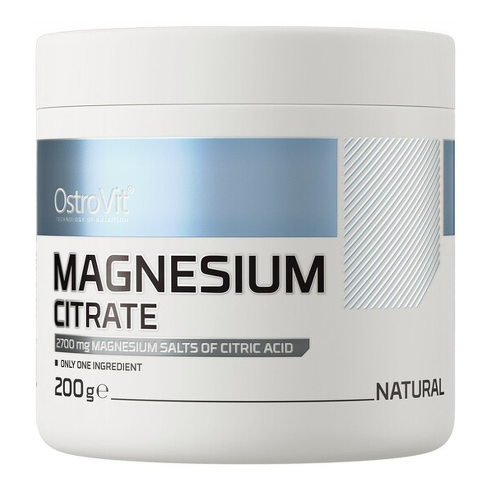 OstroVit Magnesium Citrate cytrynian magnezu w proszku Naturalny 200g