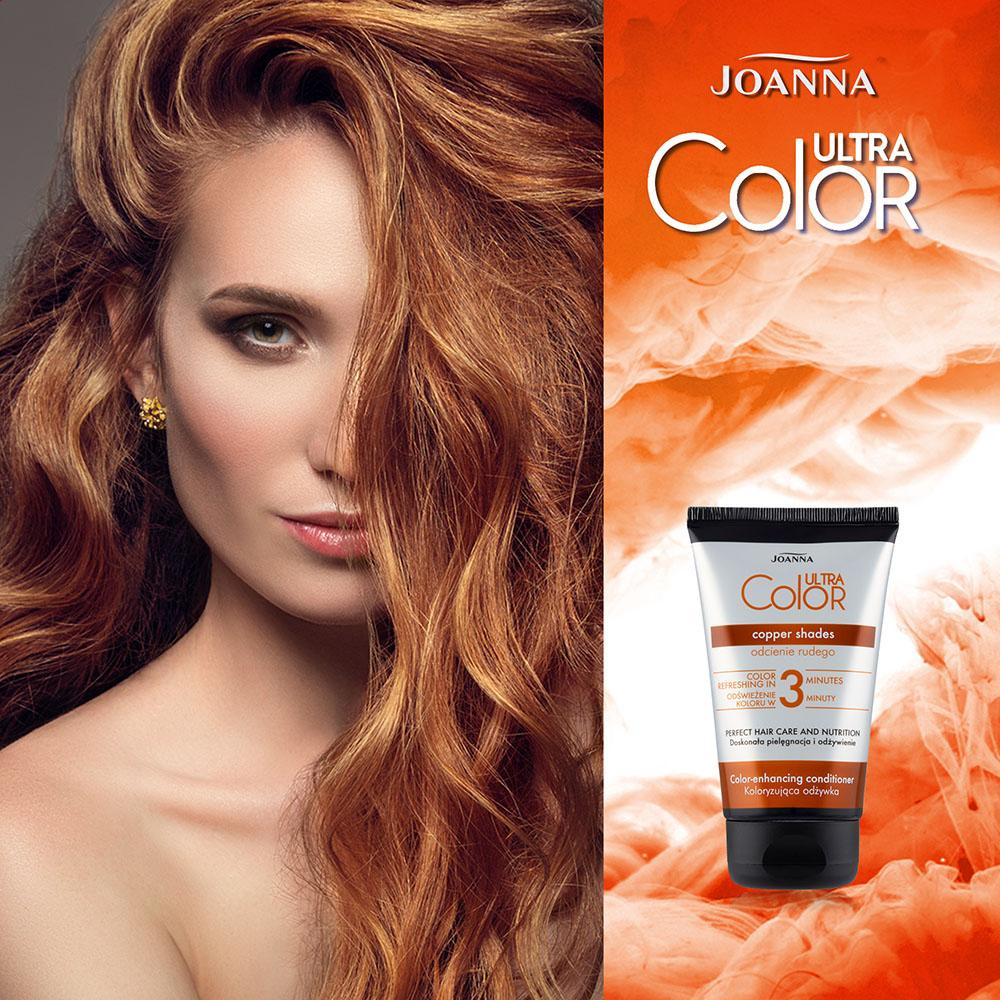 Joanna Ultra Color System Odżywka Koloryzująca do Włosów Odcienie Rudego 100g