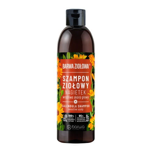 Barwa Herbal Calendula Herbal Shampoo for Sensitive Scalp 250ml