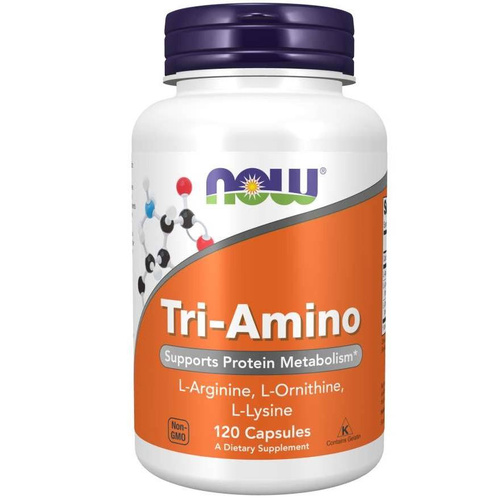 Now Foods Tri-Amino Wsparcie Metabolizmu Białek 120 Kapsułek