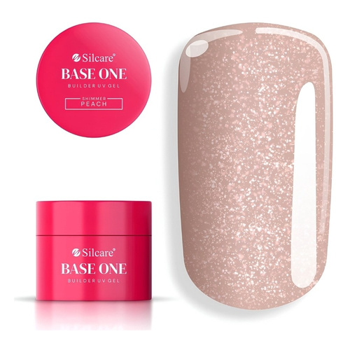 Silcare Base One UV/LED Builder Gel Shimmer Peach 50g