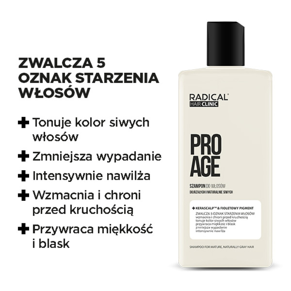 Farmona Radical Hair Clinic Pro Age Shampoo for Mature and Naturally Gray Hair 300ml